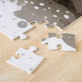 Waterverf Hereford Koe in Barn Legpuzzel (Zijkant)