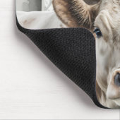 Waterverf Hereford Koe in Barn Muismat (Hoek)