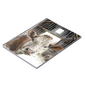 Waterverf Hereford Koe in Barn Notitieboek (Linkerzijde)