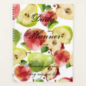 Waterverf herfst appels dagelijkse Planner / Journ (Voorkant)