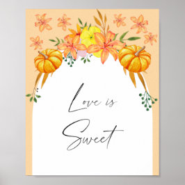Waterverf herfst Arch - Love Is Sweet Neem een tra Poster