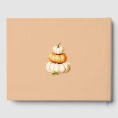 Waterverf Herfst baby shower We kunnen moeilijk wa Gastenboek (Achterkant)