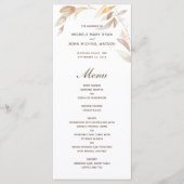 Waterverf herfst Bijtak verlaat het Wrondenmenu Menu (Voorkant)