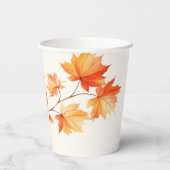 Waterverf herfst bladeren papieren bekers (Achterkant)