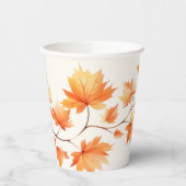 Waterverf herfst bladeren papieren bekers (Links)