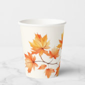 Waterverf herfst bladeren papieren bekers (Voorkant)