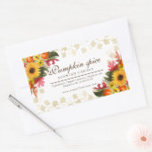 waterverf herfst bloem herfst kandroompompoen rechthoekige sticker (Envelop)