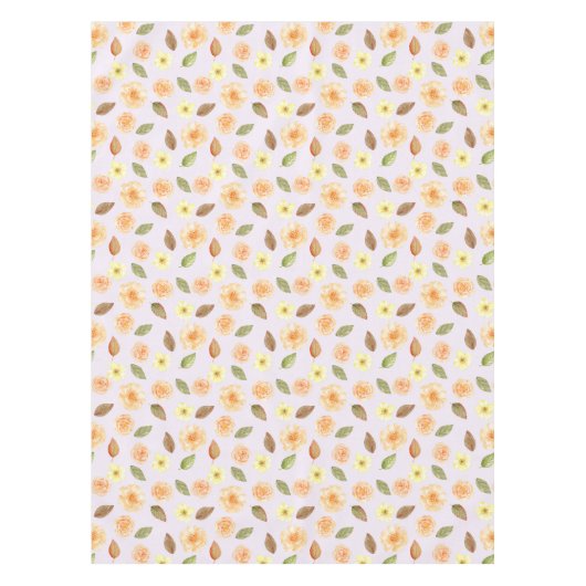  Waterverf Herfst Bloemen Baby shower Party Tafelkleed (Voorkant)