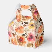 Waterverf Herfst Bloemen Bruidsdouche Bedankdoosjes (Achterkant)