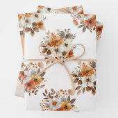 Waterverf Herfst Bloemen Geschenkverpakking Papier Inpakpapier Vel (In situ)