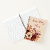 Waterverf Herfst Bloemen- Notitieboek (Binnen)