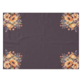 Waterverf Herfst Bloemen-Paarse- Tafelkleed (Voorkant (Horizontaal))