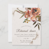 Waterverf herfst bloemen repetitie binnenste kaart (Voorkant)