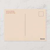 Waterverf Herfst Bloemen-Seizoen Groeten- Briefkaart (Achterkant)