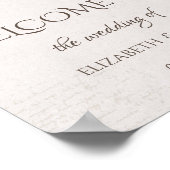 Waterverf herfst bloemen sparen de Datum Poster (Hoek)