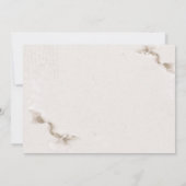 Waterverf herfst bloemen sparen de Datum Save The Date (Achterkant)