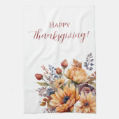 Waterverf Herfst Bloemen- Theedoek (Verticaal)