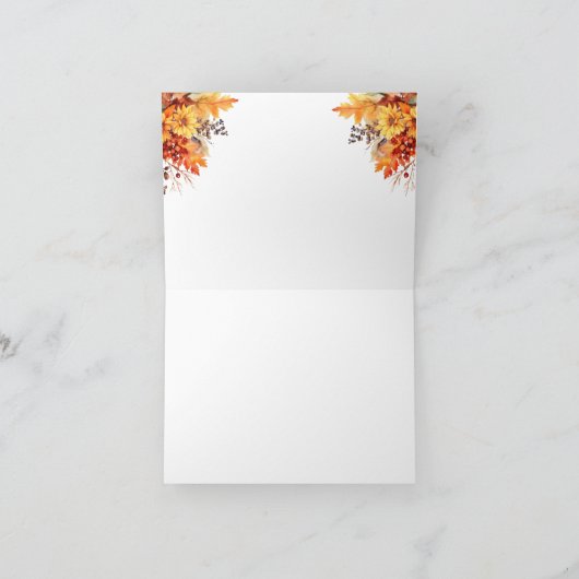 Waterverf Herfst Bloemen Vallen Bladeren Bedankt O (Binnen)