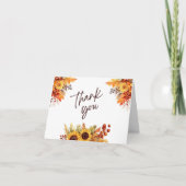 Waterverf Herfst Bloemen Vallen Bladeren Bedankt O (Voorkant)