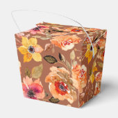 Waterverf Herfst Bloemen Vrijgezellenfeest Bedankdoosjes (Achterkant)