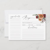 Waterverf Herfst Bloemen Vrijgezellenfeest Recept  (Voorkant)