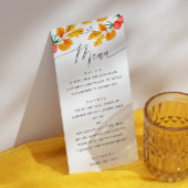 Waterverf herfst bloemenhuwelijk. Herfst van Woodl Menu