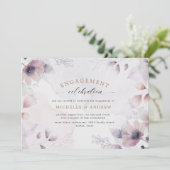 waterverf herfst bloemenuitnodiging verloving kaart (Staand voorkant)