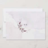 waterverf herfst bloemenuitnodiging verloving kaart (Achterkant)