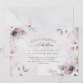 waterverf herfst bloemenuitnodiging verloving kaart (Voorkant / Achterkant)