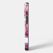 waterverf herfst bloempatroon met naam Case-Mate iPhone case (Achterkant / Links)