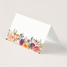 Waterverf herfst blooms Floral Wedding Kaart