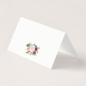 Waterverf herfst blooms Floral Wedding Kaart (Achterkant)