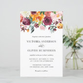 Waterverf herfst Blooms Weddenschap (Staand voorkant)