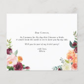 Waterverf herfst blooms zal je mijn Bridesmaid zij (Achterkant)