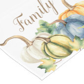 Waterverf Herfst Blue Oranje Pumpkin Korte Tafelloper (Hoek)