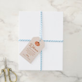 Waterverf Herfst Boho Pompoen Trouw Welkom Cadeaulabel (Met Touw)