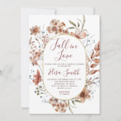 Waterverf herfst Boho Wildbloemen Kaart (Voorkant)