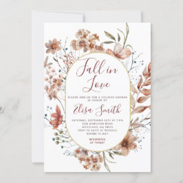 Waterverf herfst Boho Wildbloemen Kaart