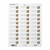 Waterverf herfst bos bruiloft adres etiket (Full Sheet)