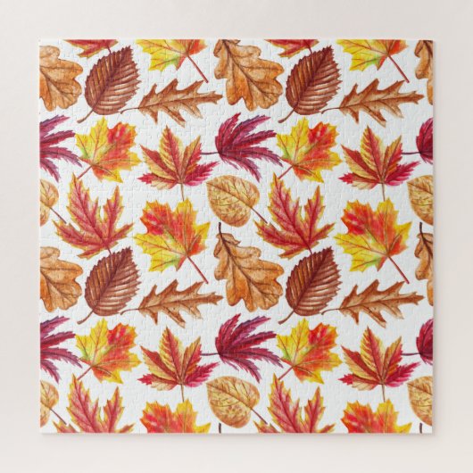 Waterverf herfst botanische, naadloze compositie. legpuzzel (Verticaal)