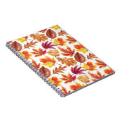 Waterverf herfst botanische, naadloze compositie. notitieboek (Rechterzijde)