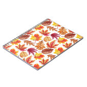 Waterverf herfst botanische, naadloze compositie. notitieboek (Linkerzijde)