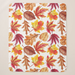 Waterverf herfst botanische, naadloze compositie. sherpa deken