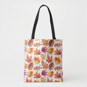 Waterverf herfst botanische, naadloze compositie. tote bag