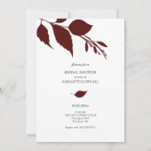 Waterverf Herfst Bourgondië Vrijgezellenfeest Kaart (Voorkant)