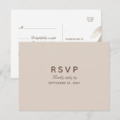 Waterverf herfst Branch RSVP Briefkaart Keuze uit  (Voorkant / Achterkant)