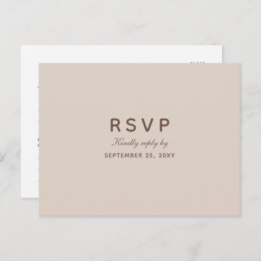 Waterverf herfst Branch RSVP Briefkaart Keuze uit (Voorkant / Achterkant)