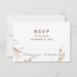 Waterverf herfst Branch Simple Response RSVP-kaart RSVP Kaartje