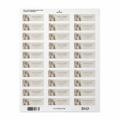 Waterverf herfst bruid bruidegom etiket (Full Sheet)