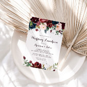 Waterverf herfst bruiloft lunch Vrijgezellenfeest Kaart